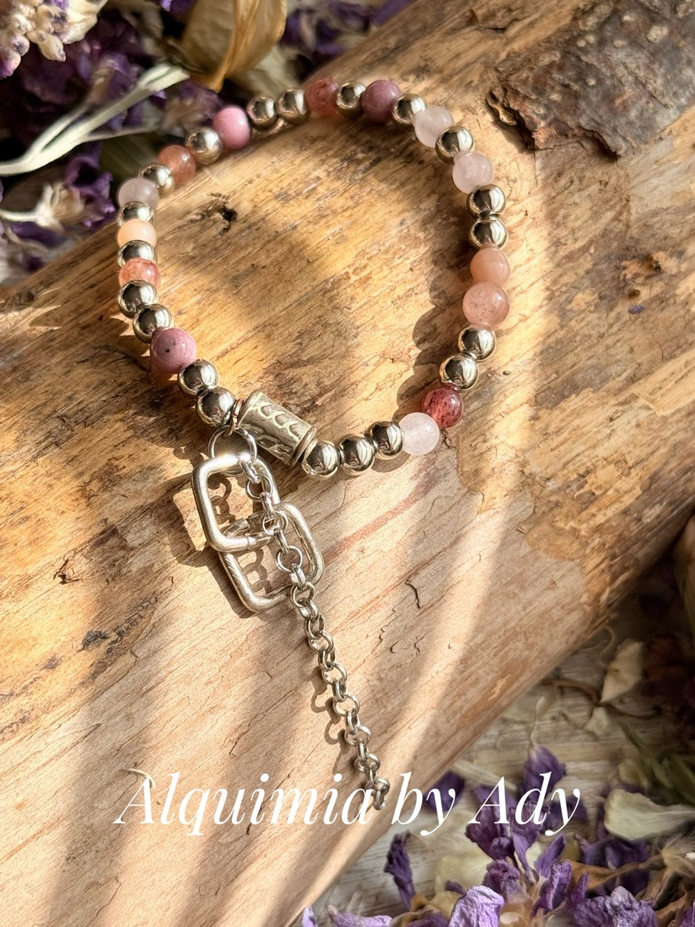 Pink Blush  bracelet STRAWBERRY 🍓 QUARTZ